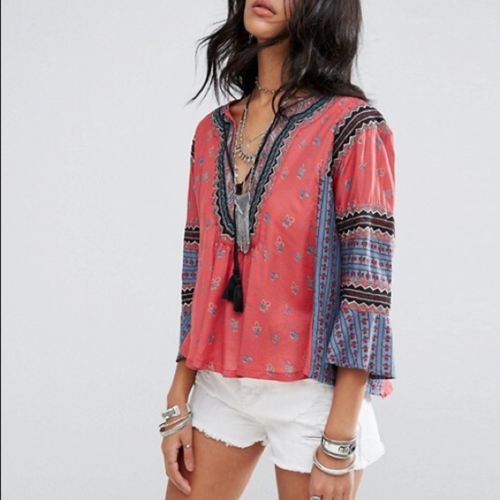 Free People But I Like It Boho Top